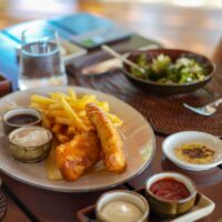 a plate of food